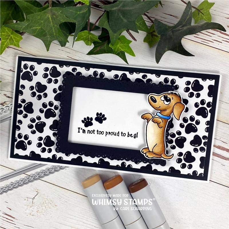 **NEW Doggie Did It Clear Stamps - Whimsy Stamps