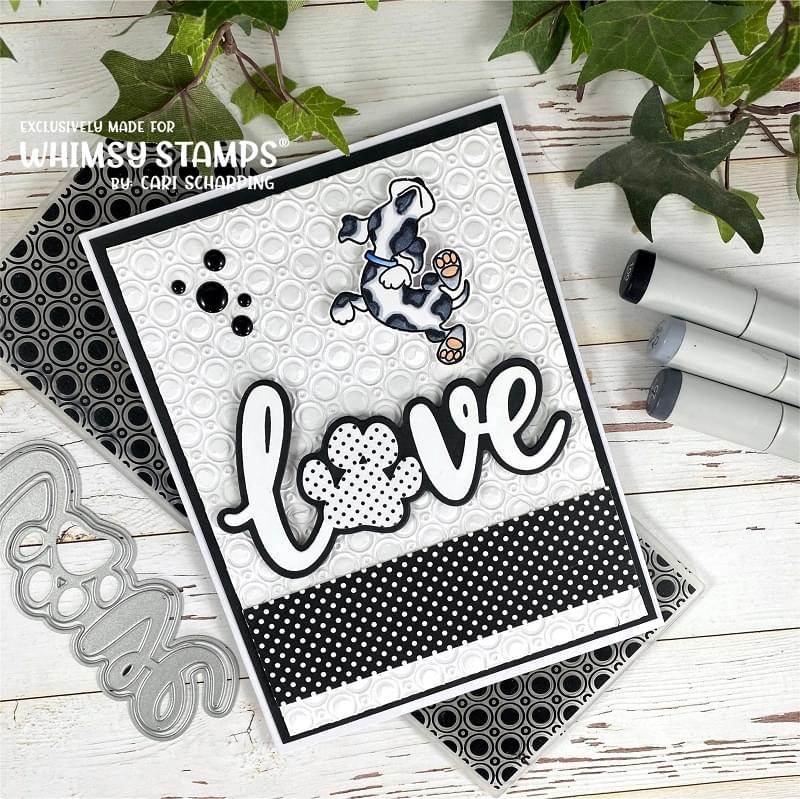 **NEW Doggie Did It Clear Stamps - Whimsy Stamps
