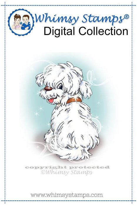 Doggie's Little Behind - Digital Stamp - Whimsy Stamps