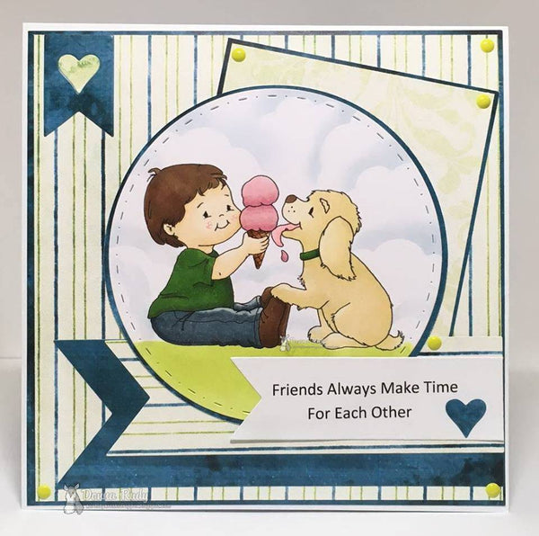 Double Scoop Fun - Digital Stamp - Whimsy Stamps