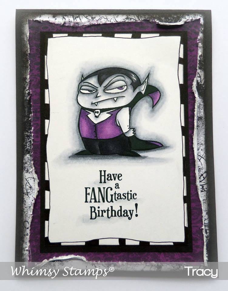 Dracula Bite Me Clear Stamps - Whimsy Stamps