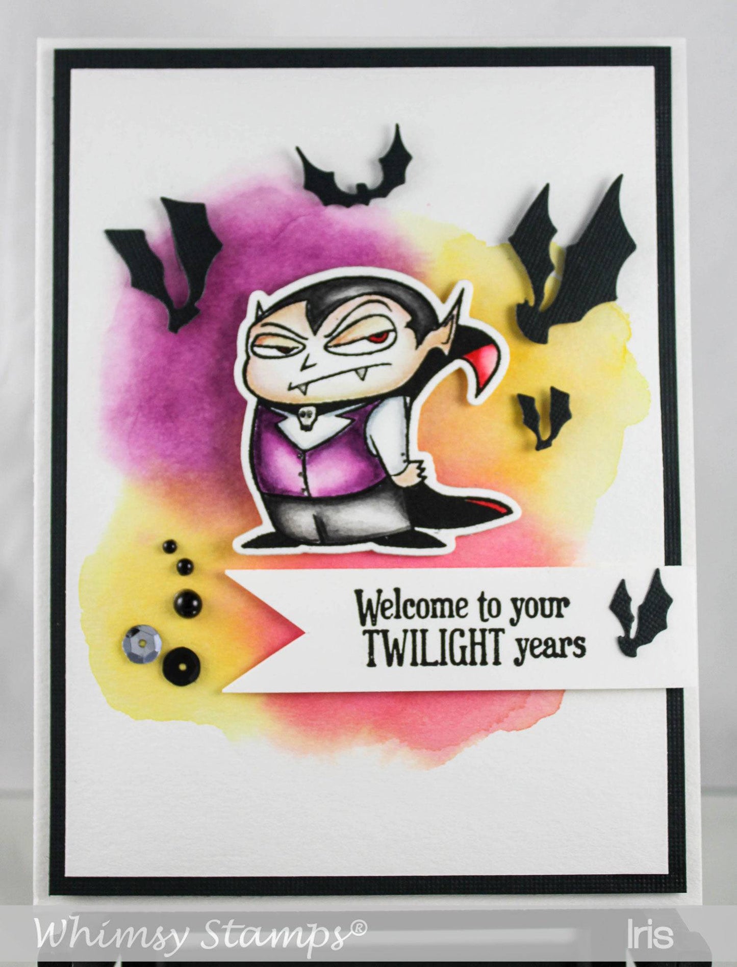 Dracula Bite Me Clear Stamps - Whimsy Stamps