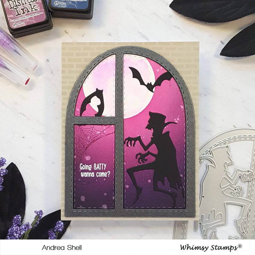 Dracula Going Batty Die Set - Whimsy Stamps