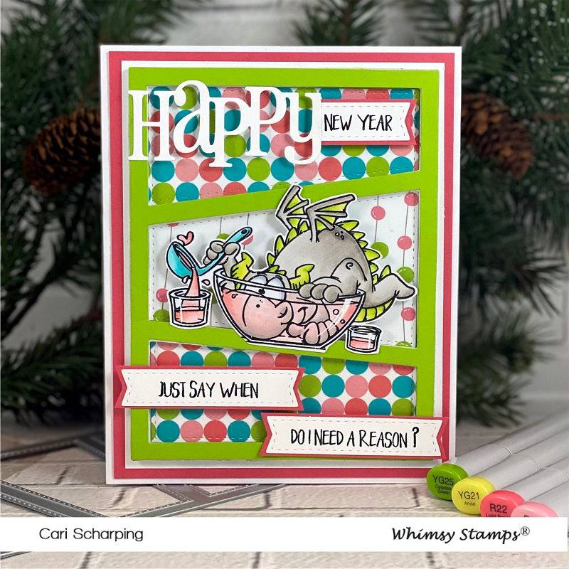 Dragon New Year Clear Stamps - Whimsy Stamps