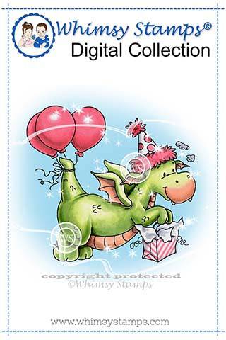 Dragon Party - Digital Stamp - Whimsy Stamps