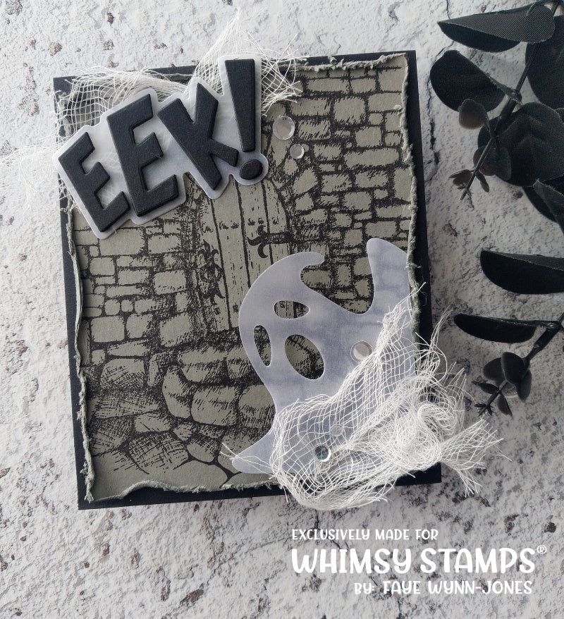 **NEW Dungeon Door Rubber Cling Stamp - Whimsy Stamps