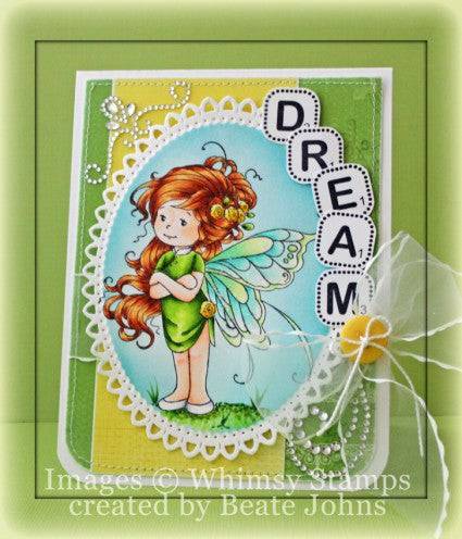 Summer Fairy - Digital Stamp - Whimsy Stamps