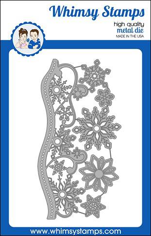 Elegant Snowflakes and Border Die - Whimsy Stamps