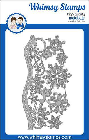 Elegant Snowflakes and Border Die - Whimsy Stamps