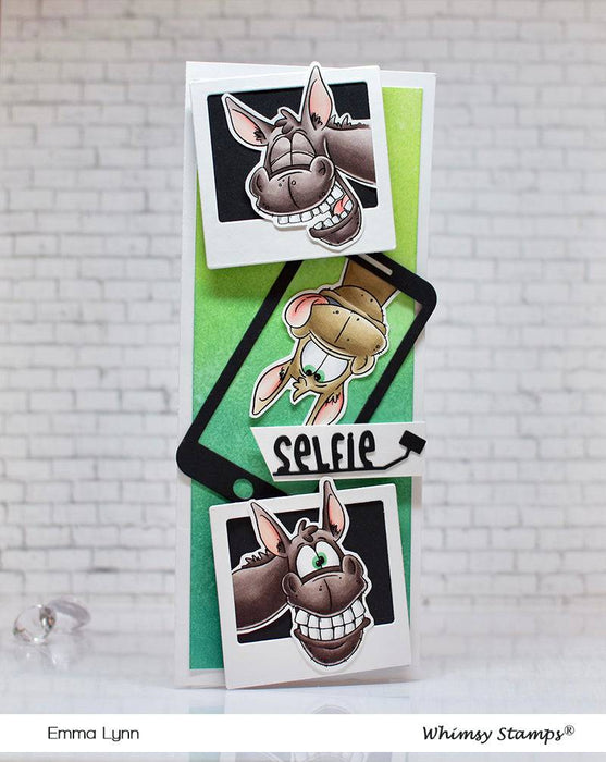 Wonky Donkey Clear Stamps - Whimsy Stamps