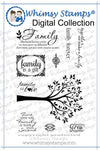 Family Forever - Digital Sentiments - Whimsy Stamps