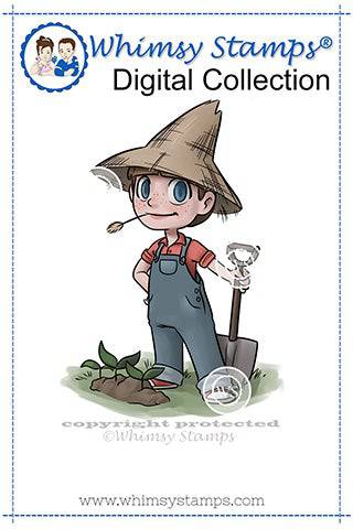 Farmer Tobie - Digital Stamp - Whimsy Stamps