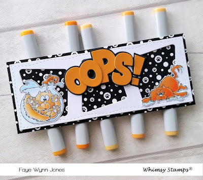 Oops Word and Shadow Die Set - Whimsy Stamps