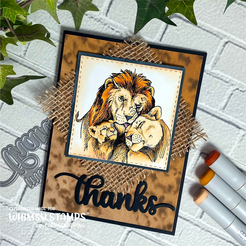 **NEW Filled with Pride Rubber Cling Stamp - Whimsy Stamps