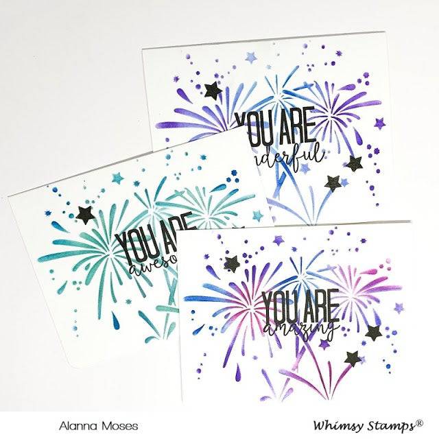 Fireworks Stencil - Whimsy Stamps