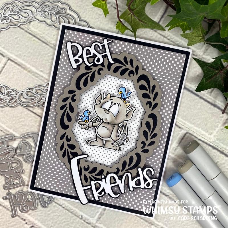 **NEW Flourish Oval Die Set - Whimsy Stamps