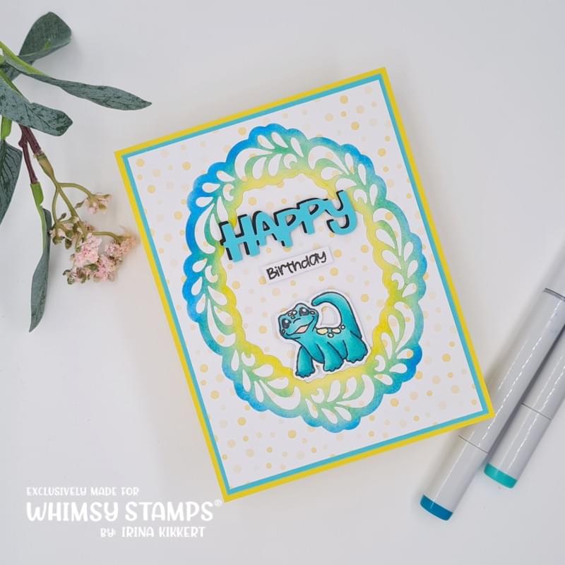 **NEW Flourish Oval Die Set - Whimsy Stamps