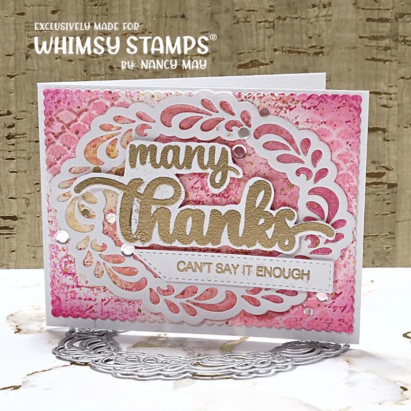 **NEW Flourish Oval Die Set - Whimsy Stamps