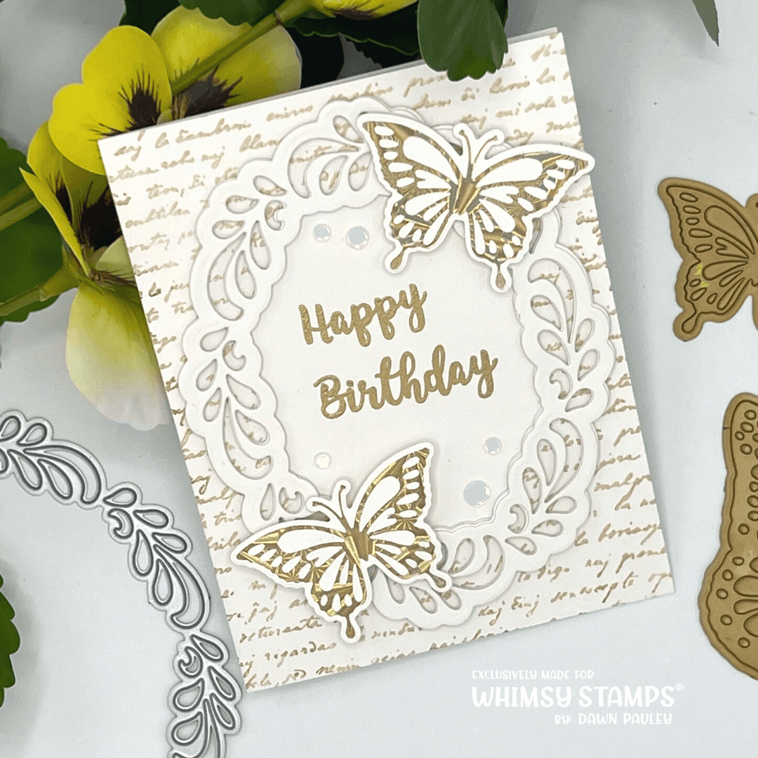 Flourish Oval Die Set - Whimsy Stamps