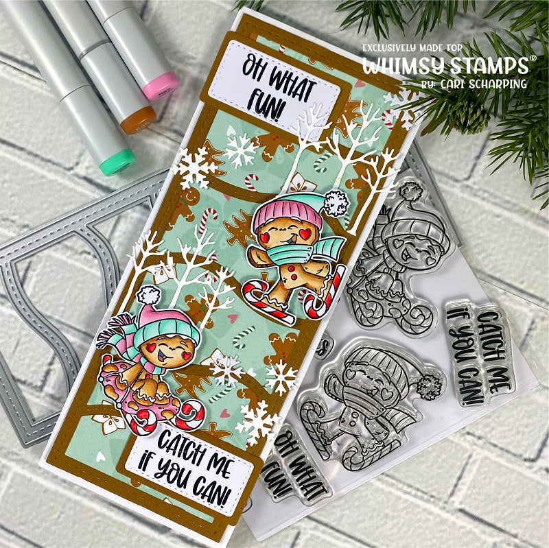 **NEW Gingerbread Fun Clear Stamps - Whimsy Stamps