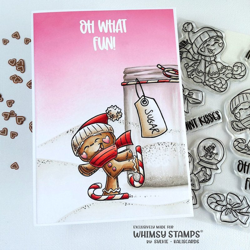 **NEW Gingerbread Fun Clear Stamps - Whimsy Stamps