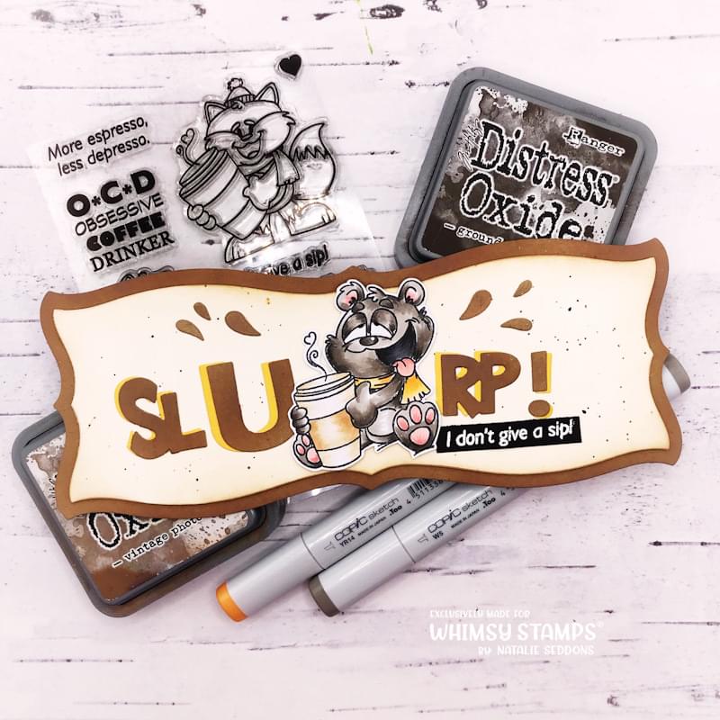 **NEW Give a Sip Clear Stamps - Whimsy Stamps