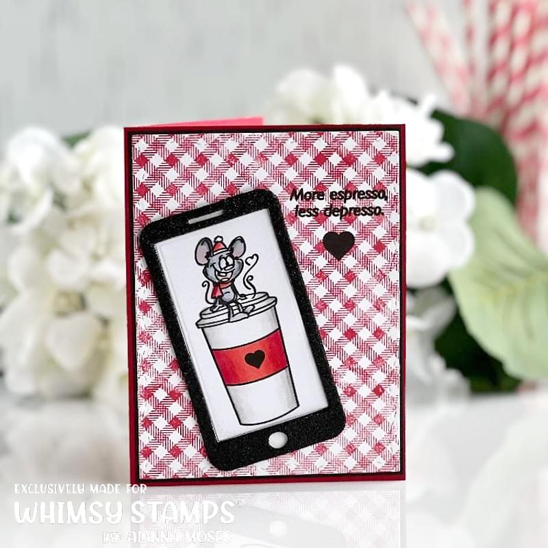 **NEW Give a Sip Clear Stamps - Whimsy Stamps