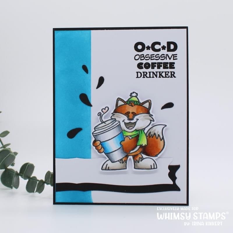 **NEW Give a Sip Clear Stamps - Whimsy Stamps