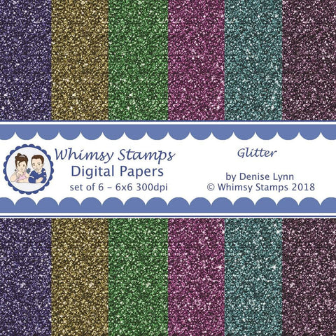 Glitter Paper - Digital Paper - Whimsy Stamps