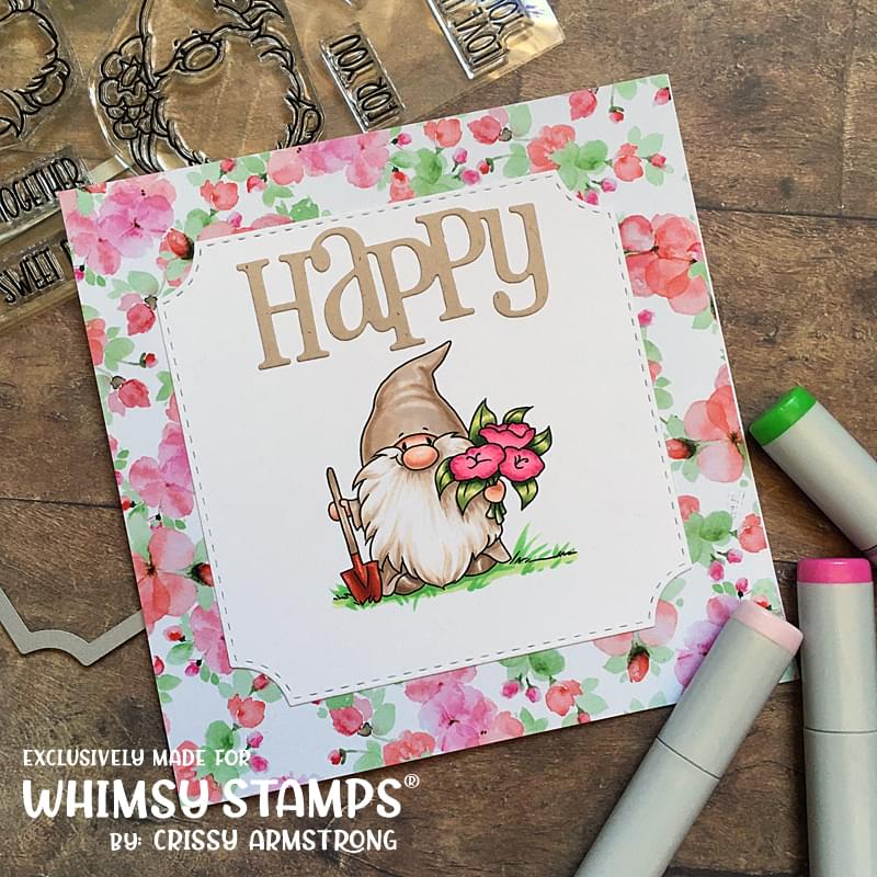 Gnome Gardeners Clear Stamps - Whimsy Stamps