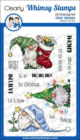 Gnome for the Holidays Clear Stamps - Whimsy Stamps