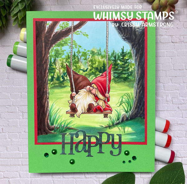 Gnome One Else Clear Stamps - Whimsy Stamps
