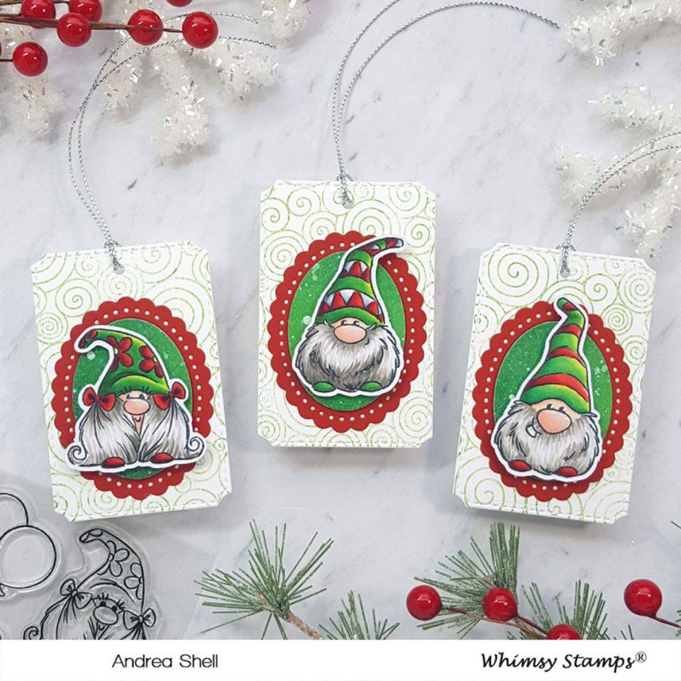 Gnomies Clear Stamps - Whimsy Stamps