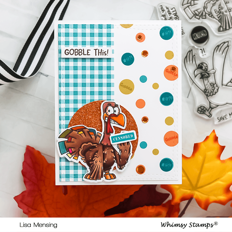 Gobble This! Clear Stamps - Whimsy Stamps