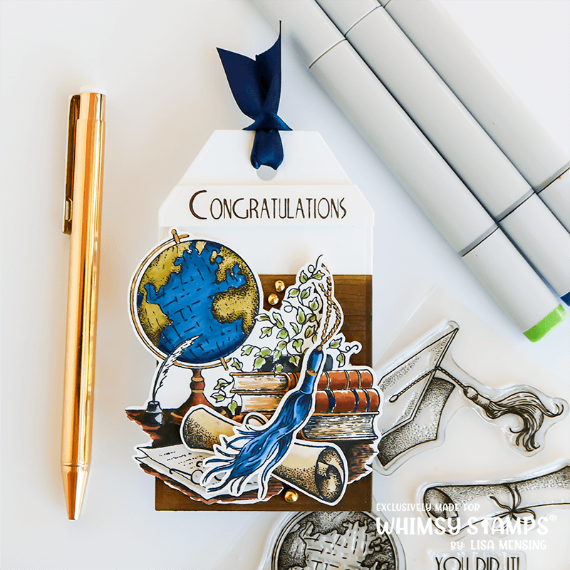 **NEW Graduation Clear Stamps - Whimsy Stamps