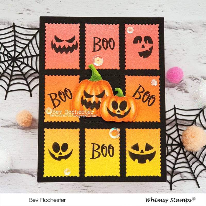 Halloween Expressions Stencil - Whimsy Stamps