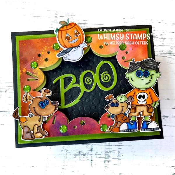 Halloween Ghost Gang - Digital Stamp - Whimsy Stamps