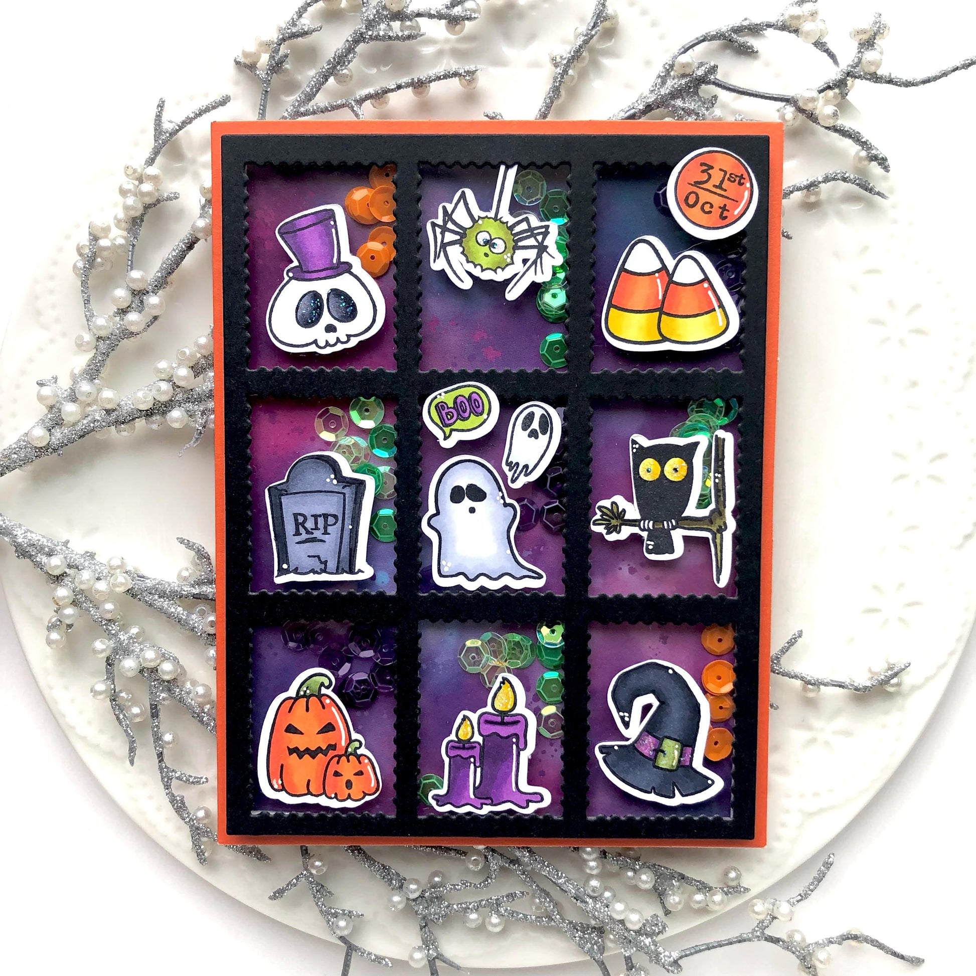 Halloween Postage Clear Stamps - Whimsy Stamps