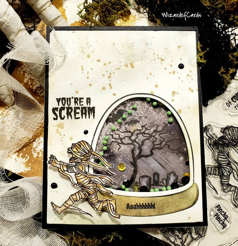 Halloween Scream Clear Stamps - Whimsy Stamps