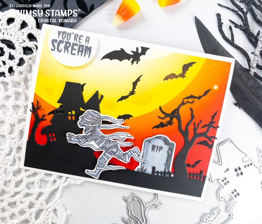 Halloween Scream Clear Stamps - Whimsy Stamps