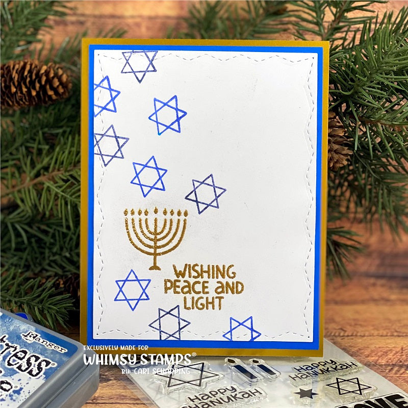 **NEW Hanukkah Lights Clear Stamps - Whimsy Stamps