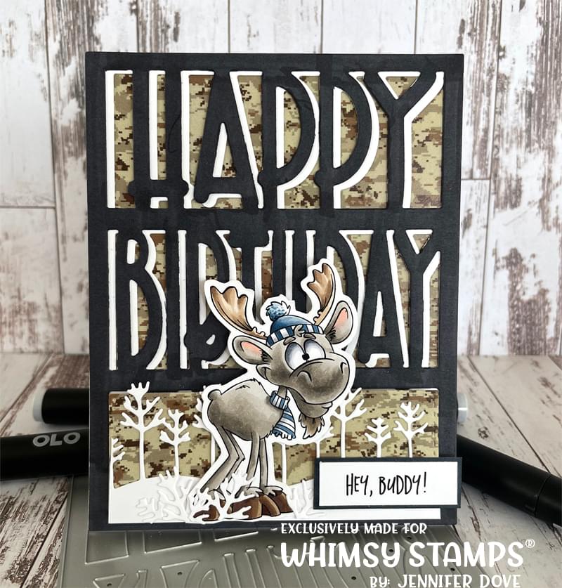 **NEW Happy Birthday Coverplate Die - Whimsy Stamps