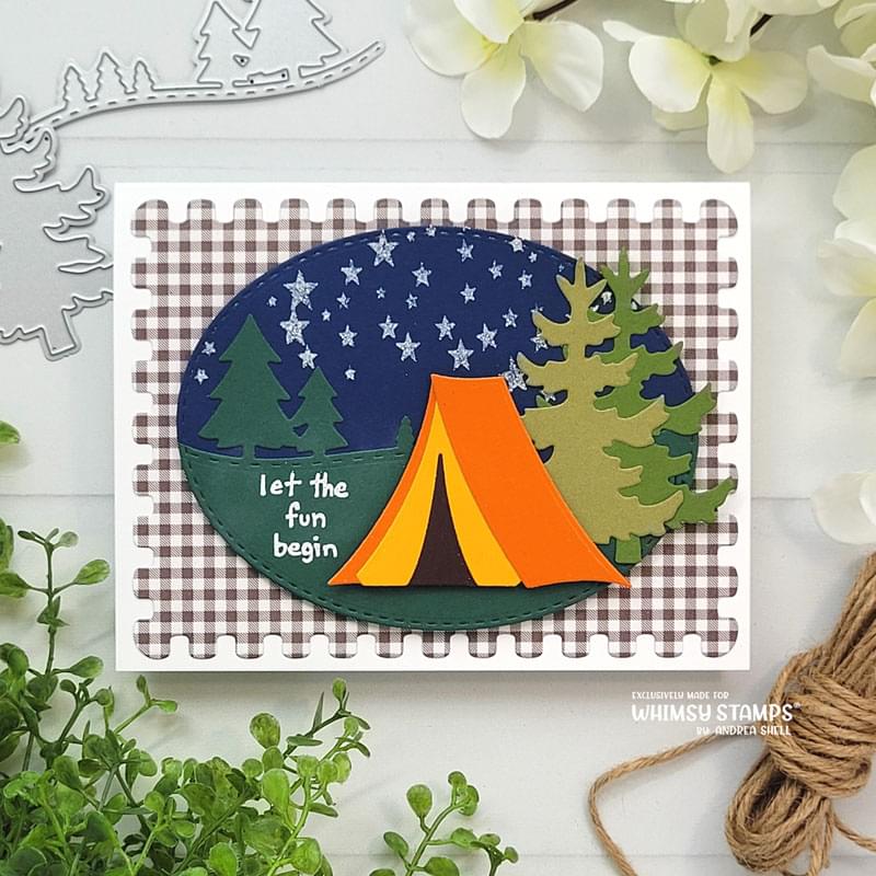 **NEW Happy Camper Die Set - Whimsy Stamps