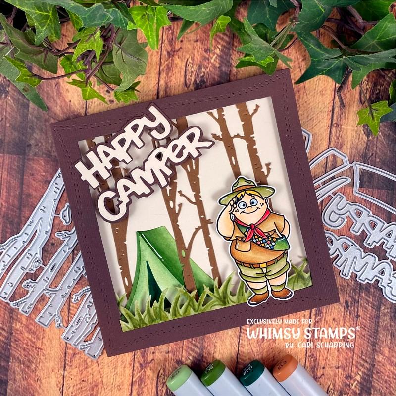 **NEW Happy Camper Die Set - Whimsy Stamps