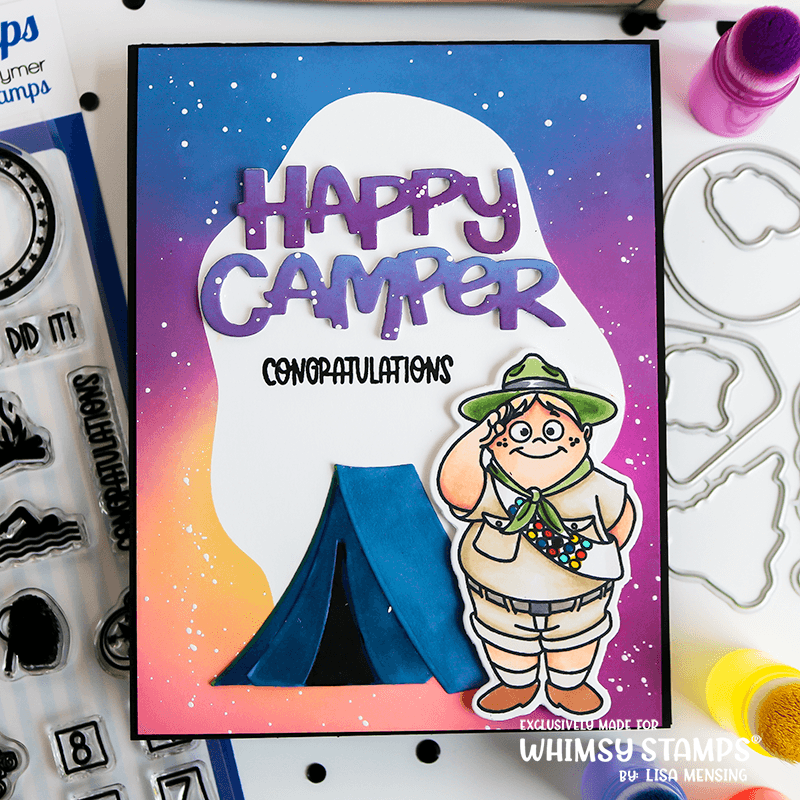 **NEW Happy Camper Die Set - Whimsy Stamps