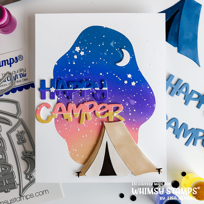 **NEW Happy Camper Die Set - Whimsy Stamps