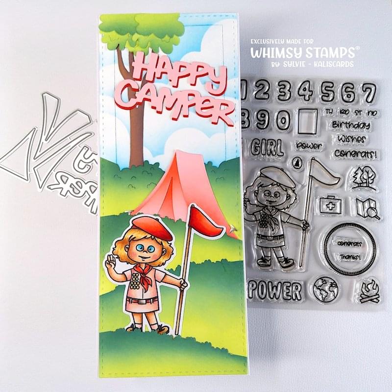 **NEW Happy Camper Die Set - Whimsy Stamps