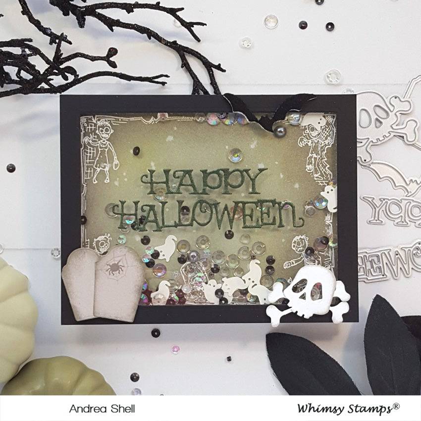 Happy Halloween Word Die Set - Whimsy Stamps