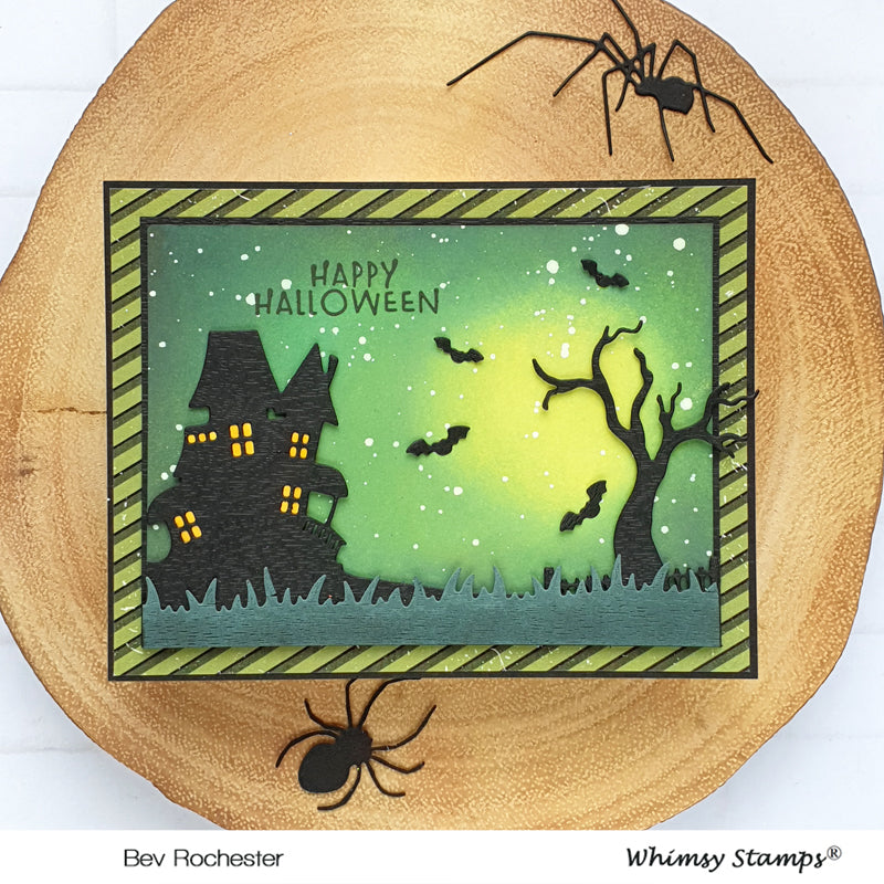 Haunted Graveyard Border Die - Whimsy Stamps