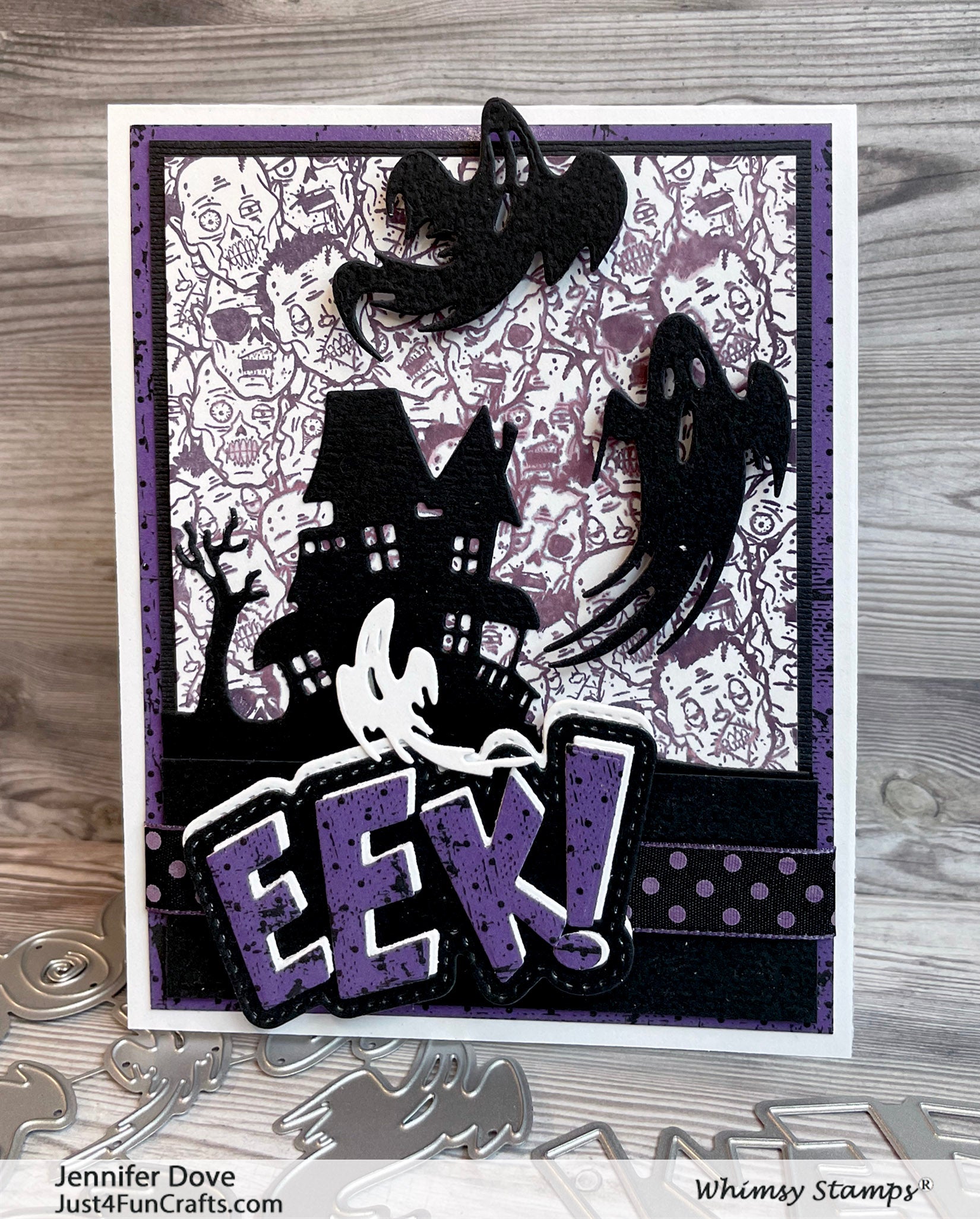 Haunted Graveyard Border Die - Whimsy Stamps
